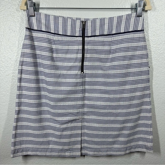 NEW Anthropolgie Edme & Esyllte Skirt Women's‎ 4 Cotton Gingham Pencil Lined - Picture 4 of 7